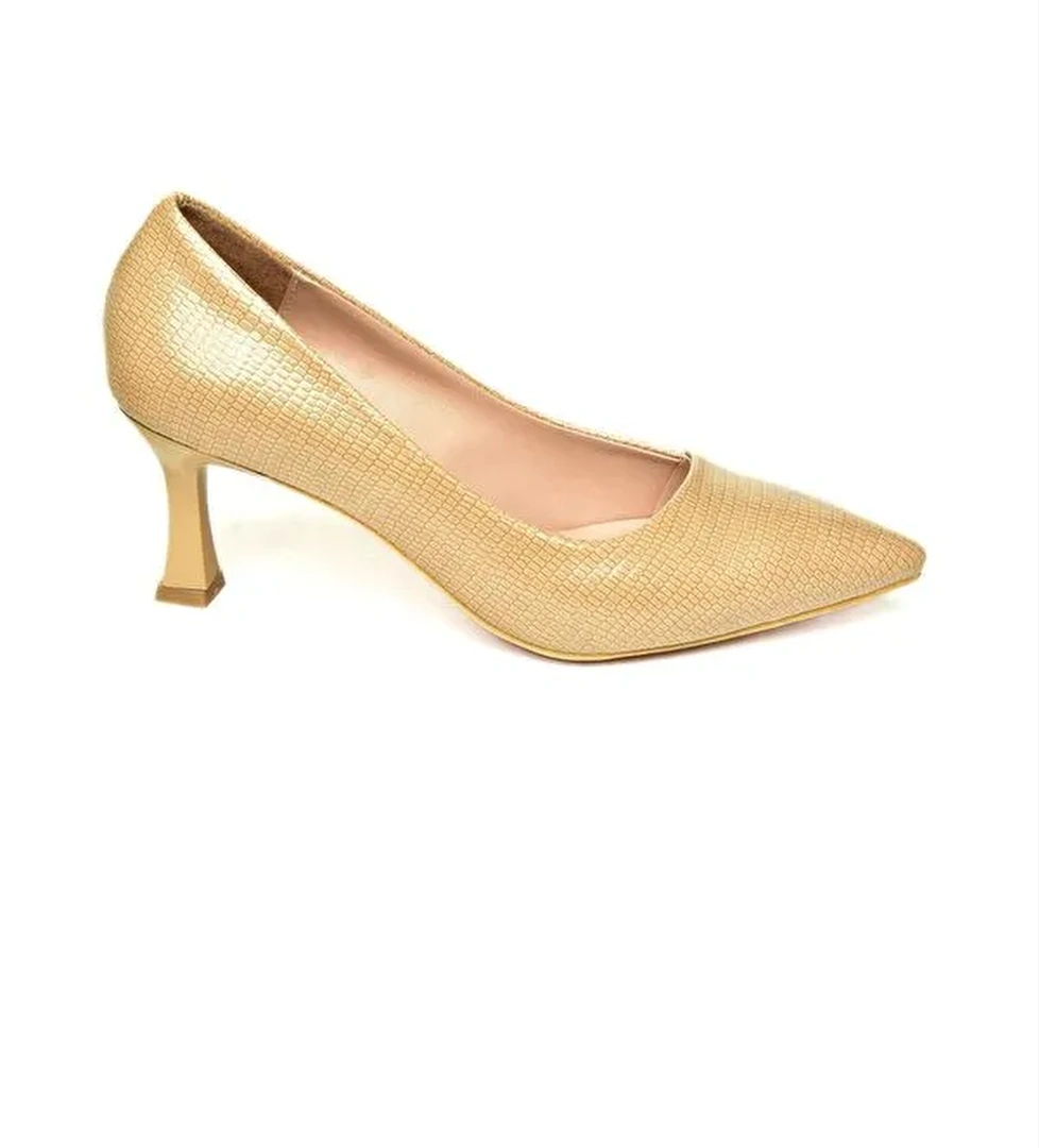 U6760300 Ten Kadın Topuklu Ayakkabı - Görsel 1