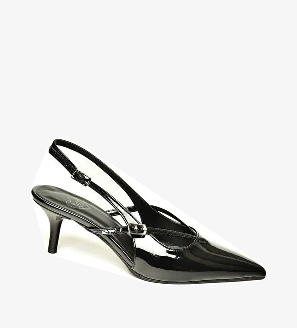 U6540745 Siyah Kadın Topuklu Ayakkabı - Görsel 1