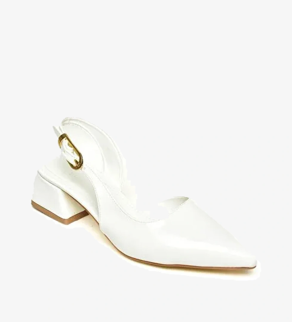 U9982124 Beyaz Kadın Topuklu Ayakkabı