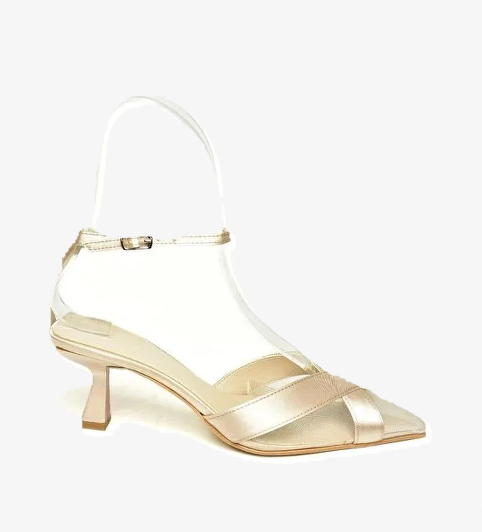 U6540742 Bej Kadın Topuklu Ayakkabı