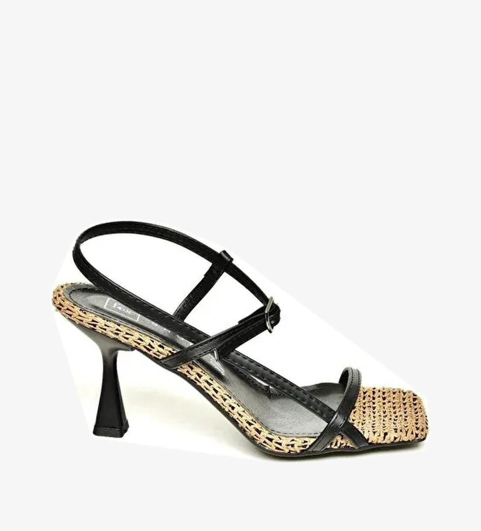 P5188703 Siyah Kadın Topuklu Ayakkabı