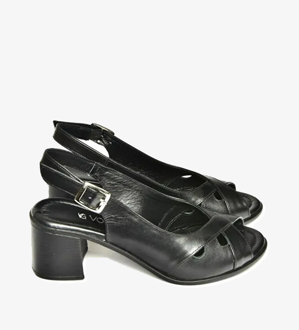 P5554542 Siyah Kadın Sandalet - Görsel 1