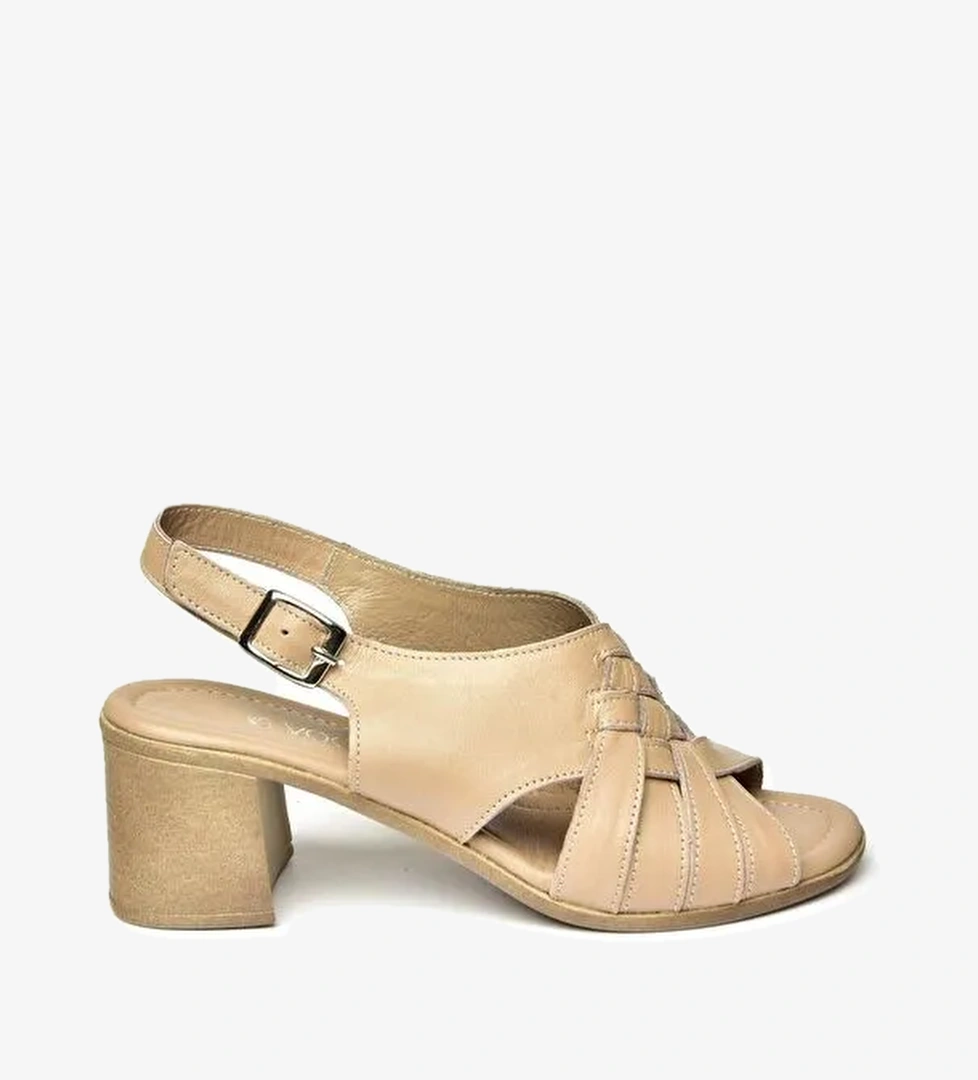 P5554538 Bej Kadın Sandalet