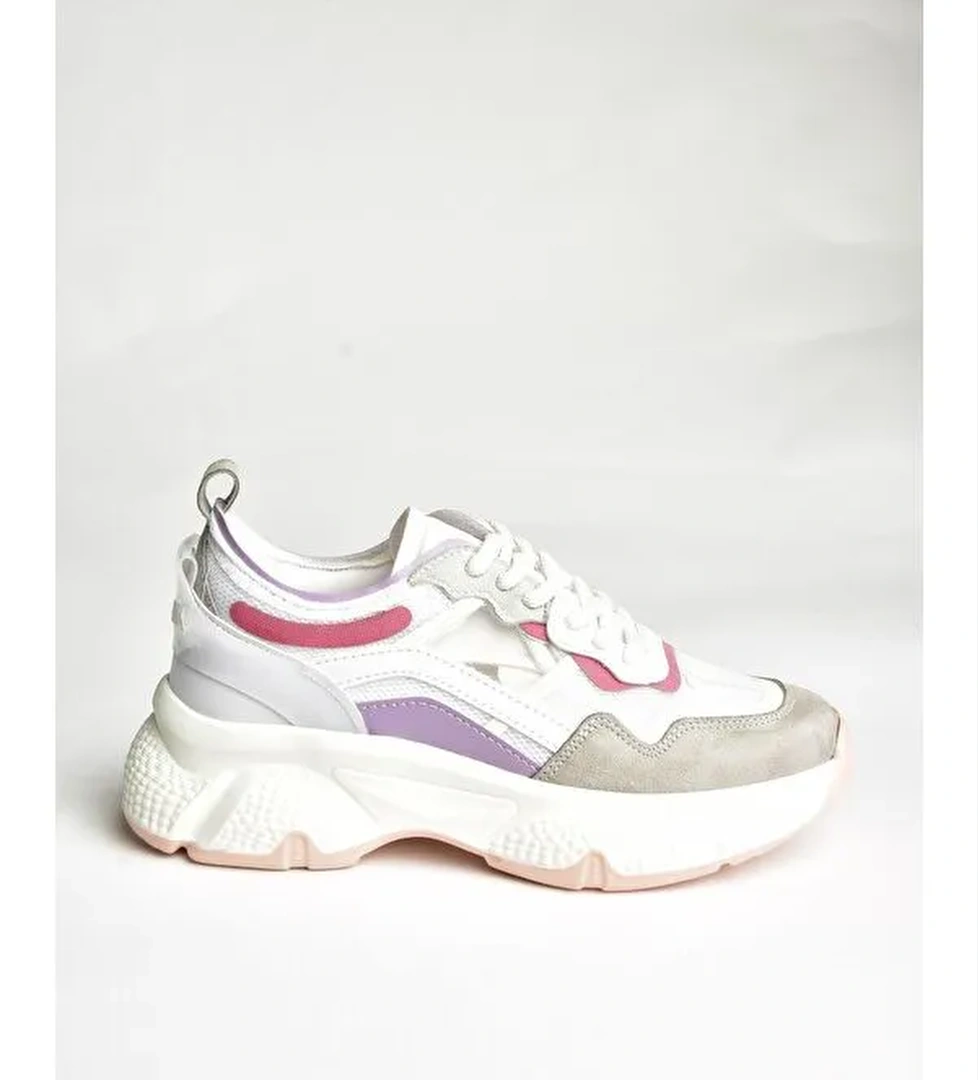U9735682 Beyaz/Lila Kadın Sneakers
