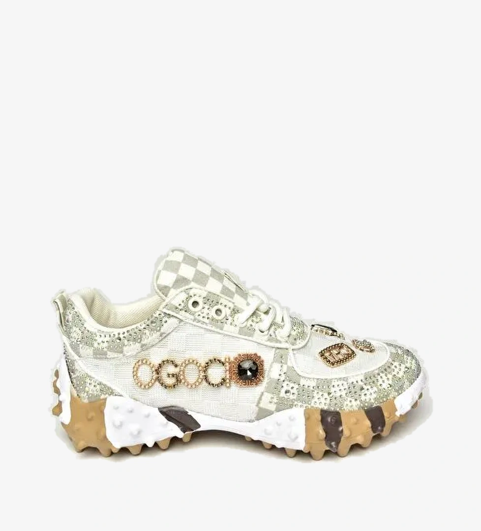 U3801436 Bej Kadın Sneakers - Görsel 1