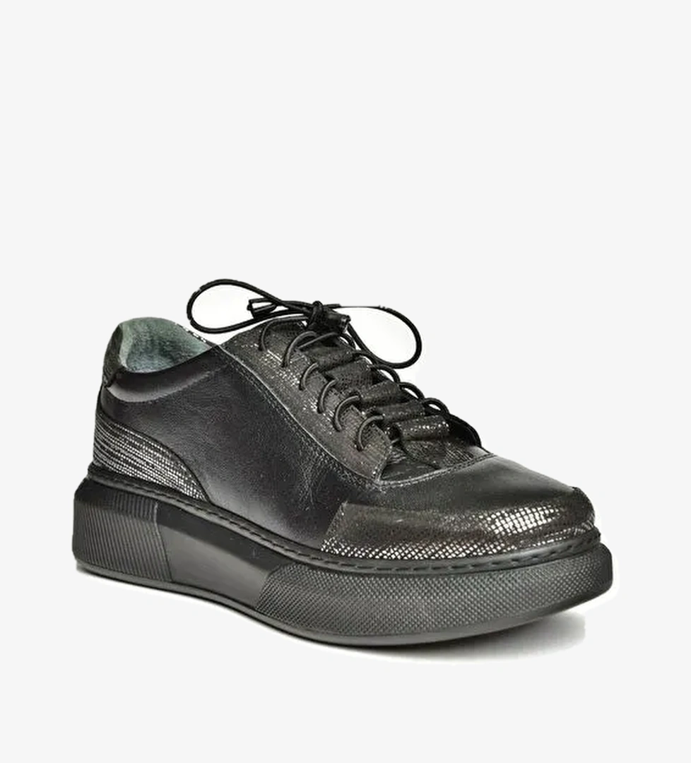 U5407021 Siyah Kadın Sneakers - Görsel 1