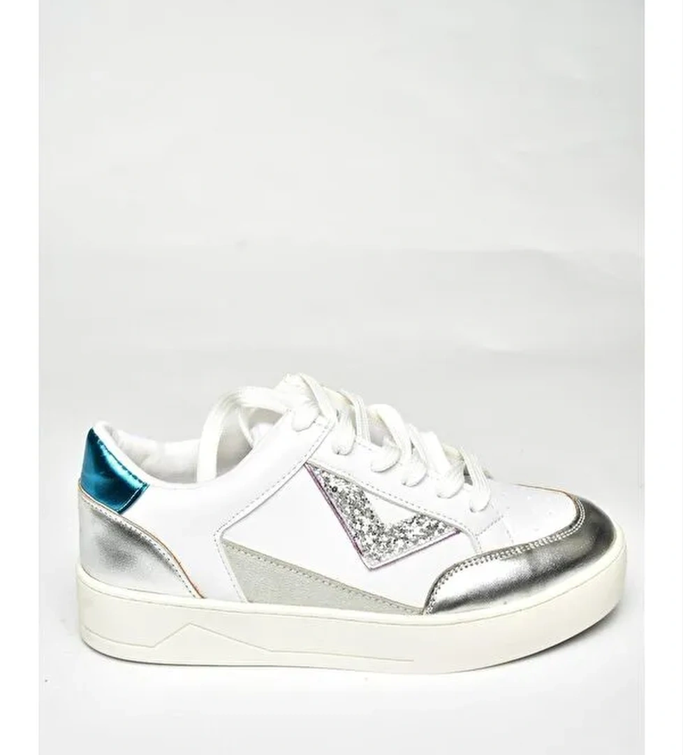 Fox Shoes U9737272 Beyaz/Gümüş Kadın Sneakers model görseli