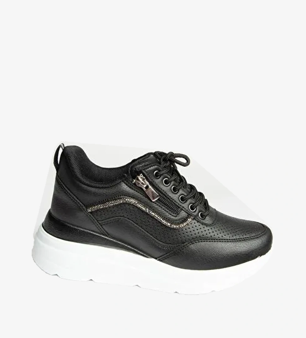 U7020207 Siyah Kadın Sneakers