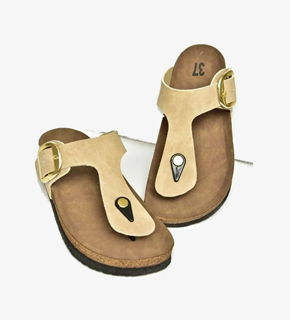 U7779170 Bej Kadın Terlik