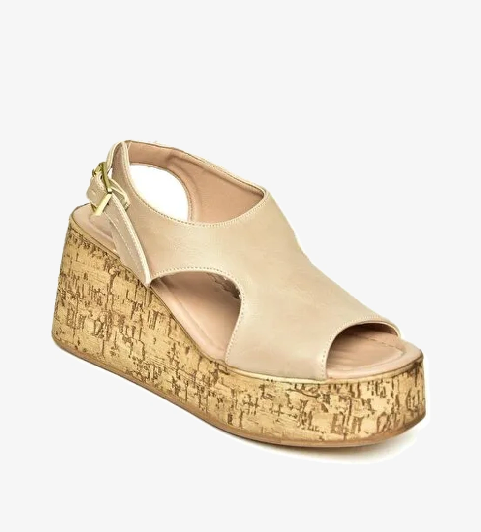 U9967550 Ten Kadın Dolgu Topuklu Ayakkabı - Görsel 1