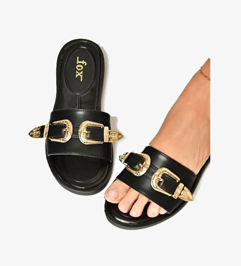 U2501101 Siyah Kadın Terlik