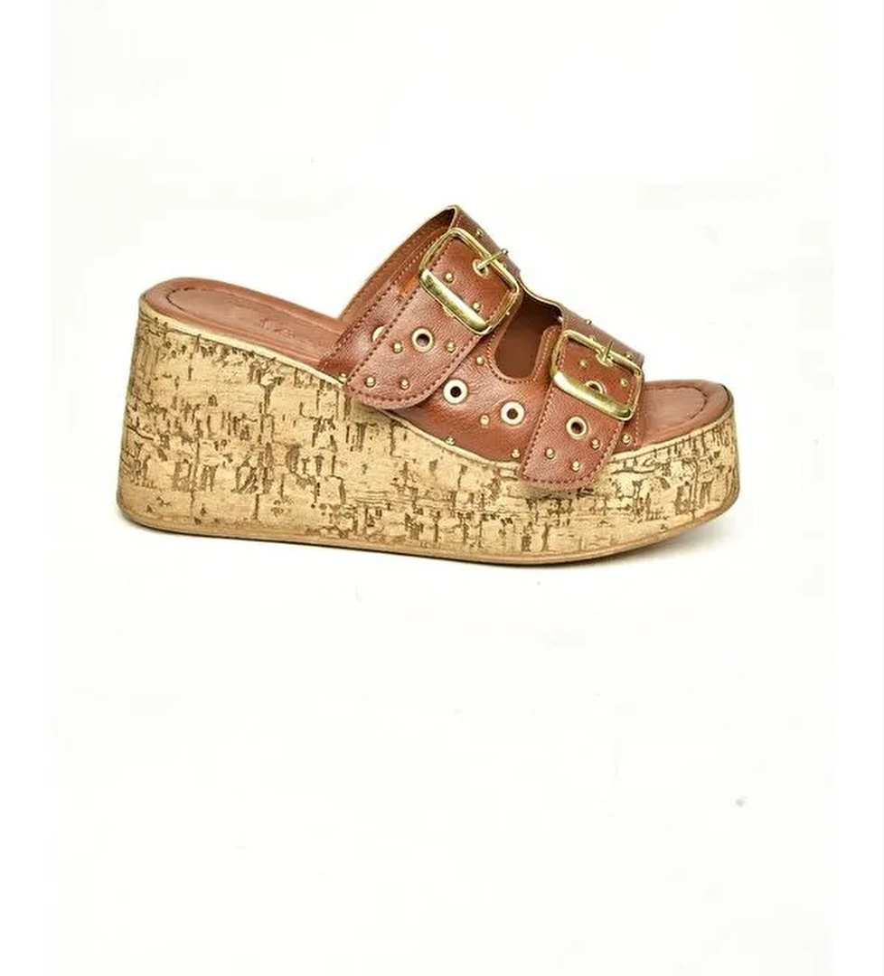 U9967535 Taba Kadın Dolgu Topuklu Ayakkabı