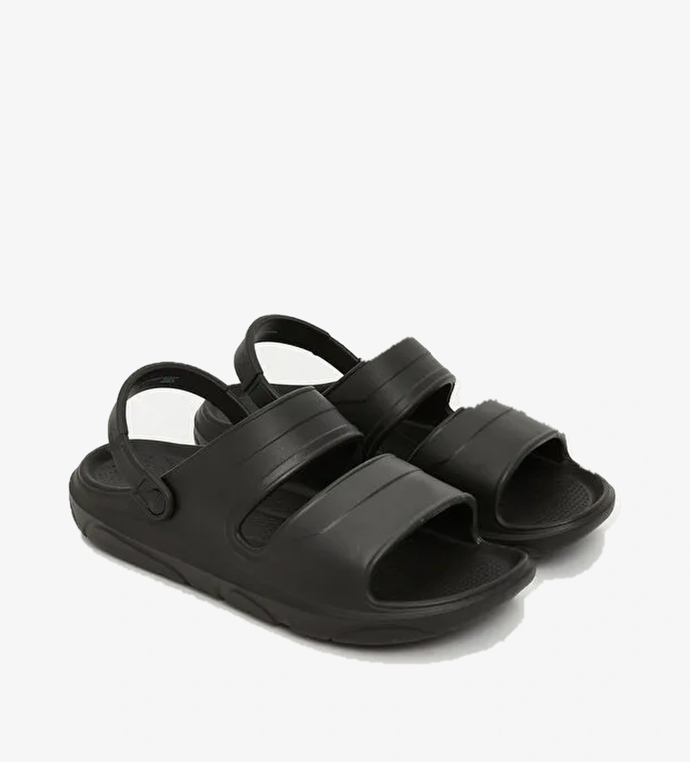 Deri Görünümlü Erkek Sandalet - Görsel 1