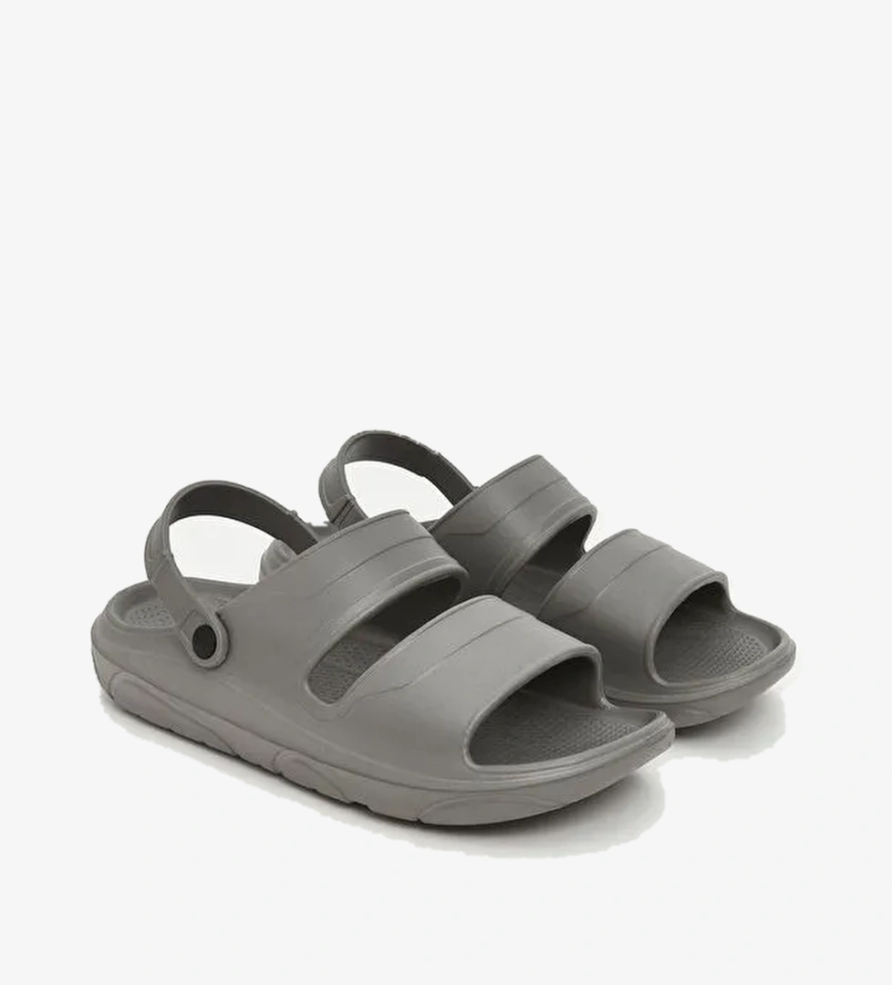 Lcw Steps Siyah Lcw Steps Deri Görünümlü Erkek Sandalet