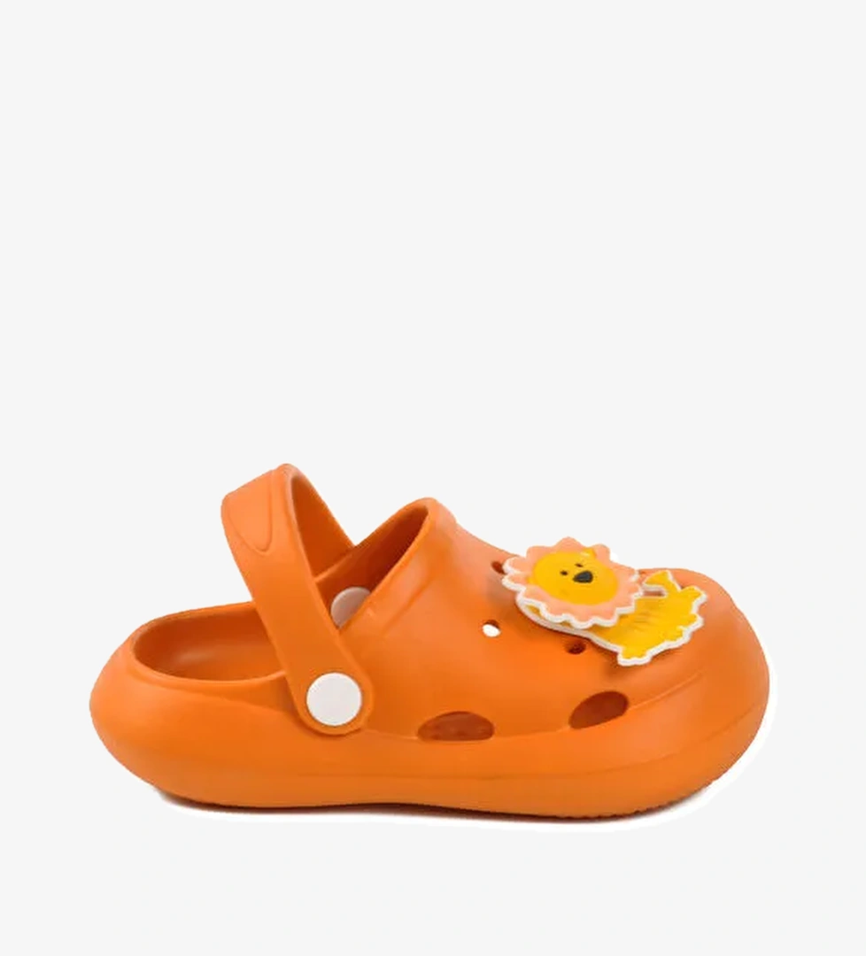 Turuncu Kız Çocuk Sabo Terlik Yumurcak