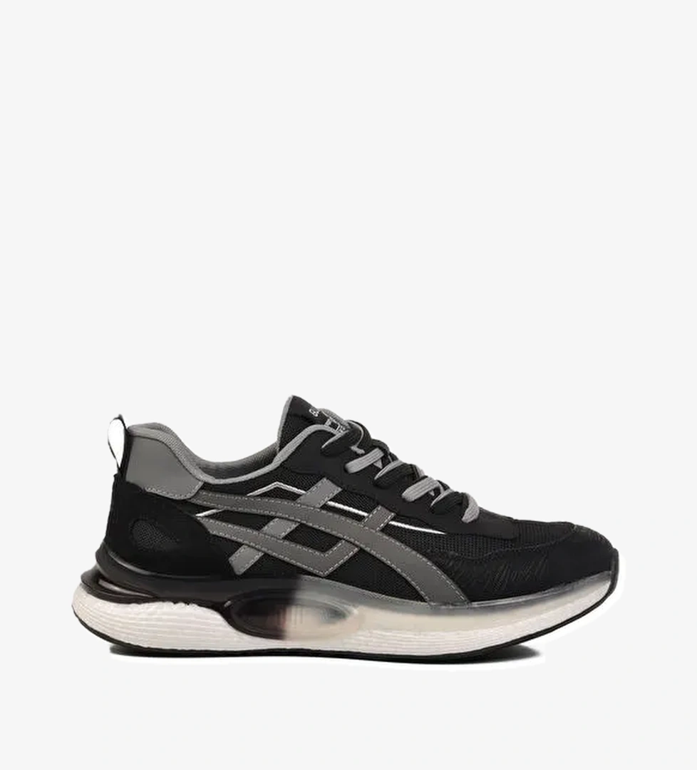 Siyah Fileli Hava Alabilen Erkek Spor Ayakkabı 25Y563 M