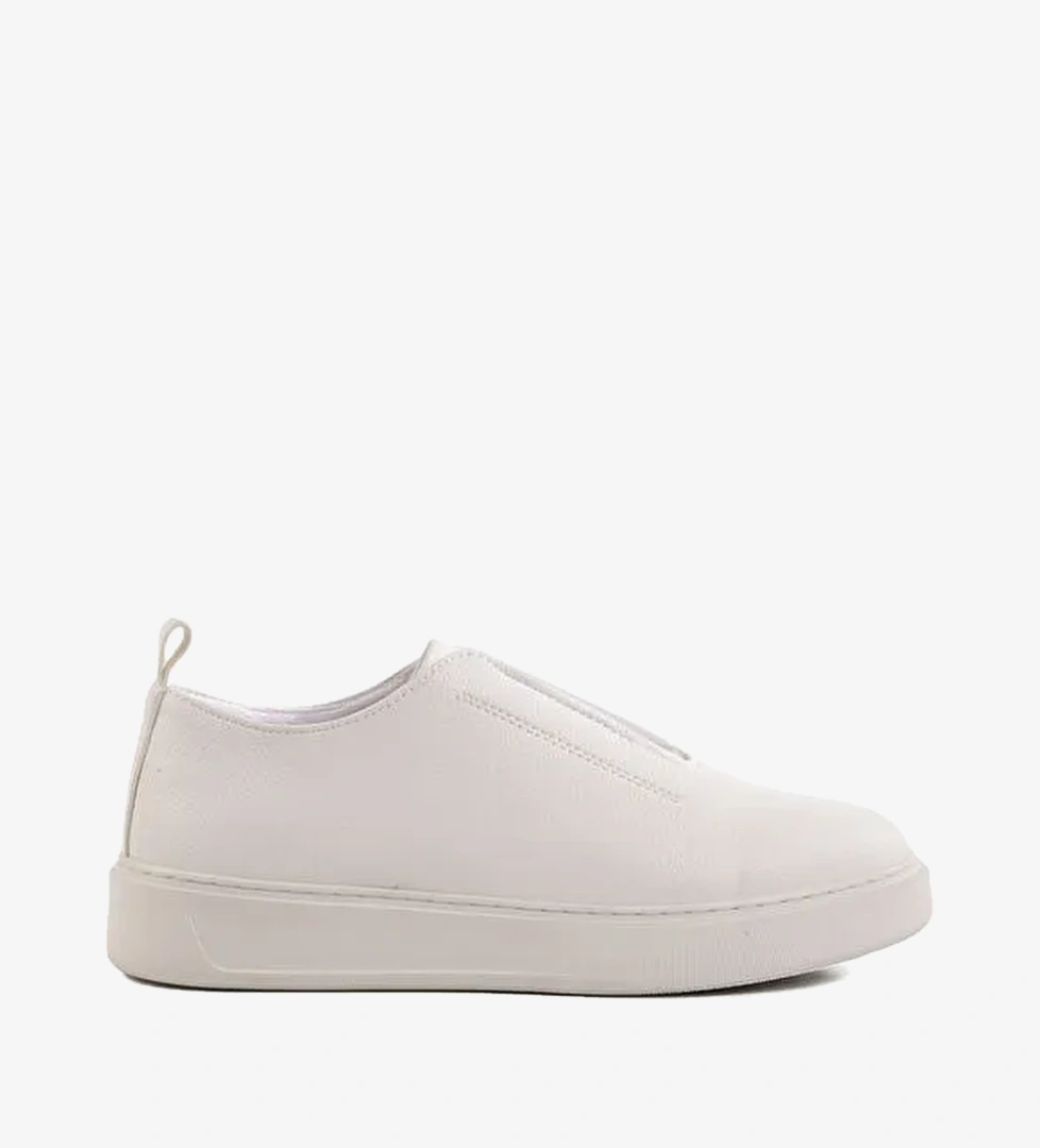 Beyaz Slip-On Erkek Casual Ayakkabi 367 M