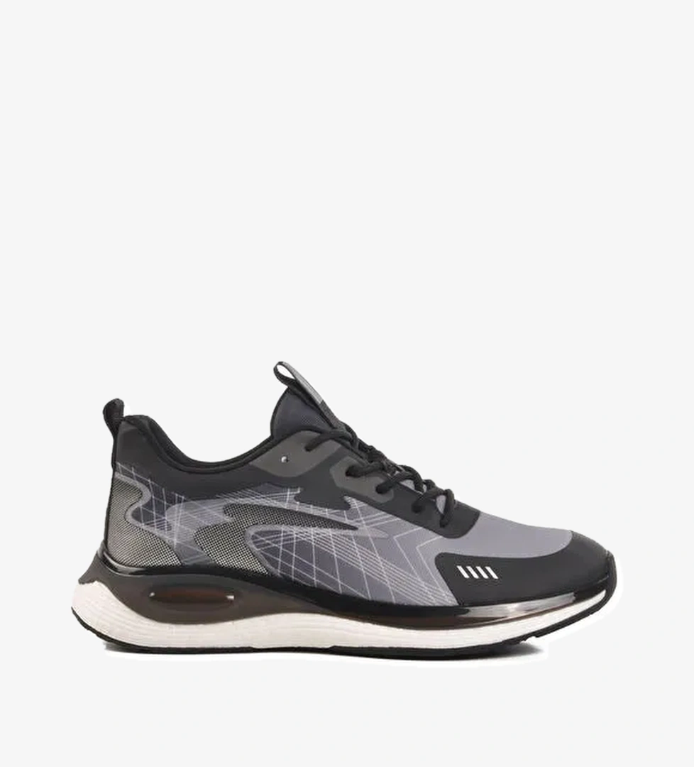 Siyah Memory Foam Hafif Esnek Erkek Spor Ayakkabı 250421 M