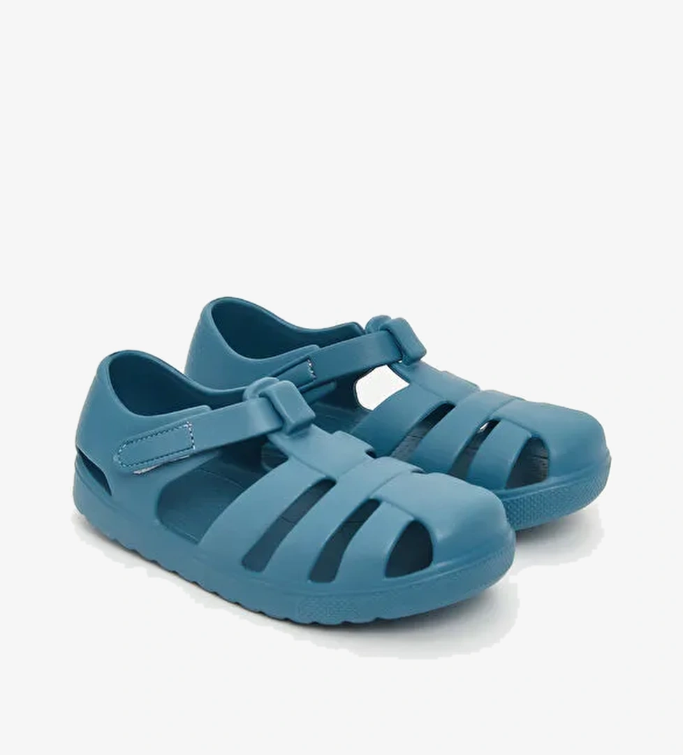 Cırt Cırtlı Erkek Bebek Plaj Sandaleti - Görsel 1