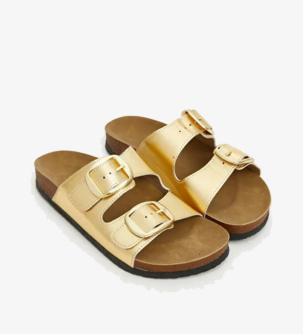 Lcw Steps Mavi Lcw Steps Çift Bantlı Kadın Terlik