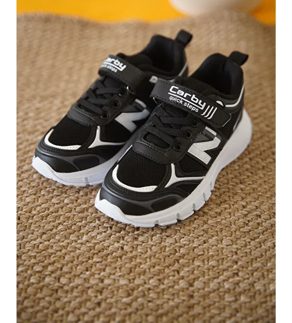 D0130 Cırtlı Çocuk Unisex Sneaker Spor Ayakkabı
