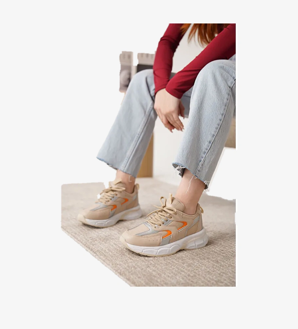 Sameto Günlük Ortopedik Kadın Sneaker Spor Ayakkabı - Görsel 1