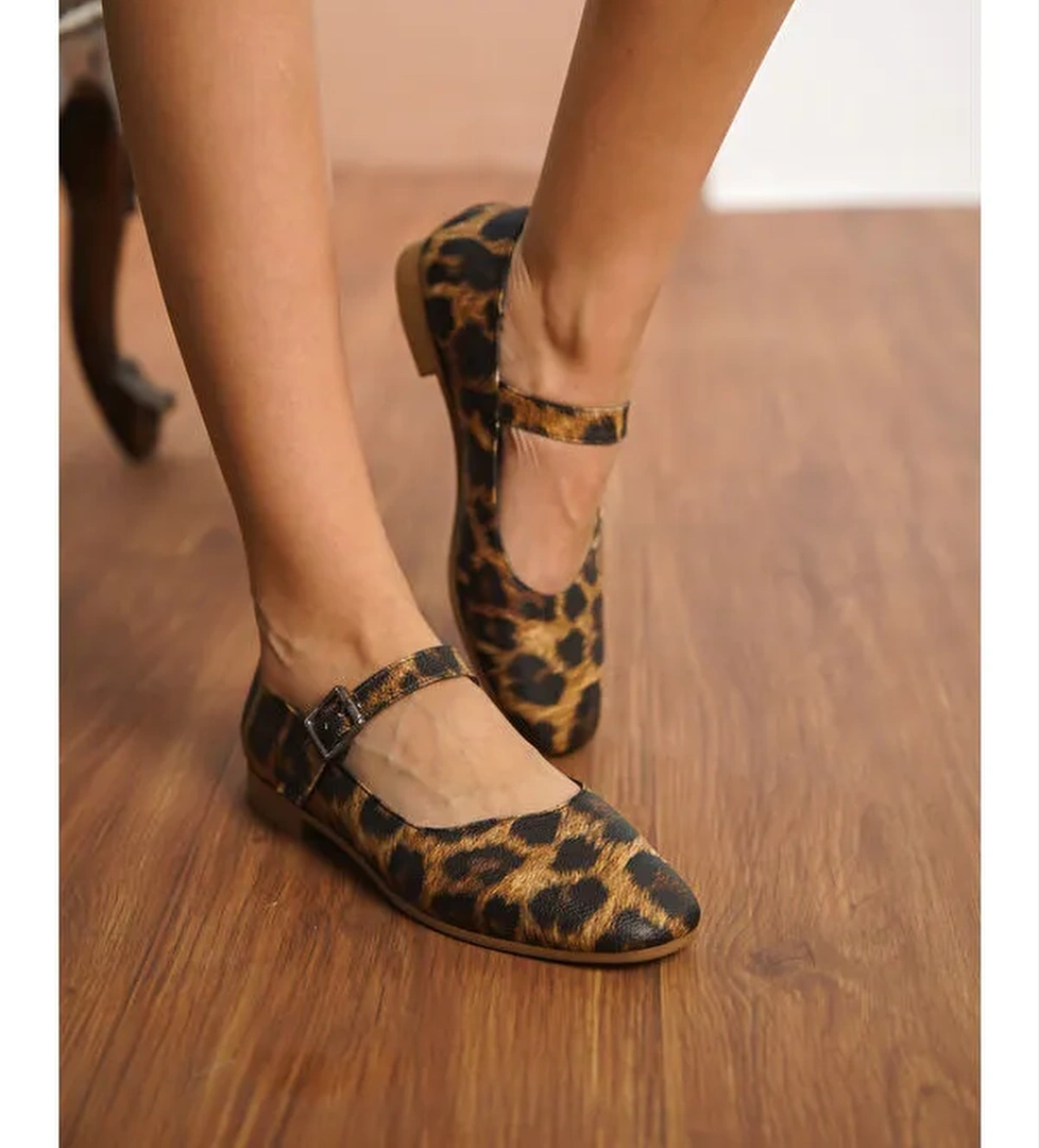 D552 Günlük Ortopedik Kadın Babet Ayakkabı - Görsel 1