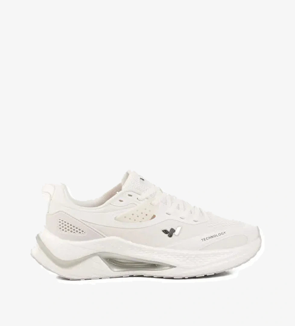 Beyaz Fileli Hafif Esnek Memory Foam Erkek Spor Ayakkabı Tirispol M - Görsel 1