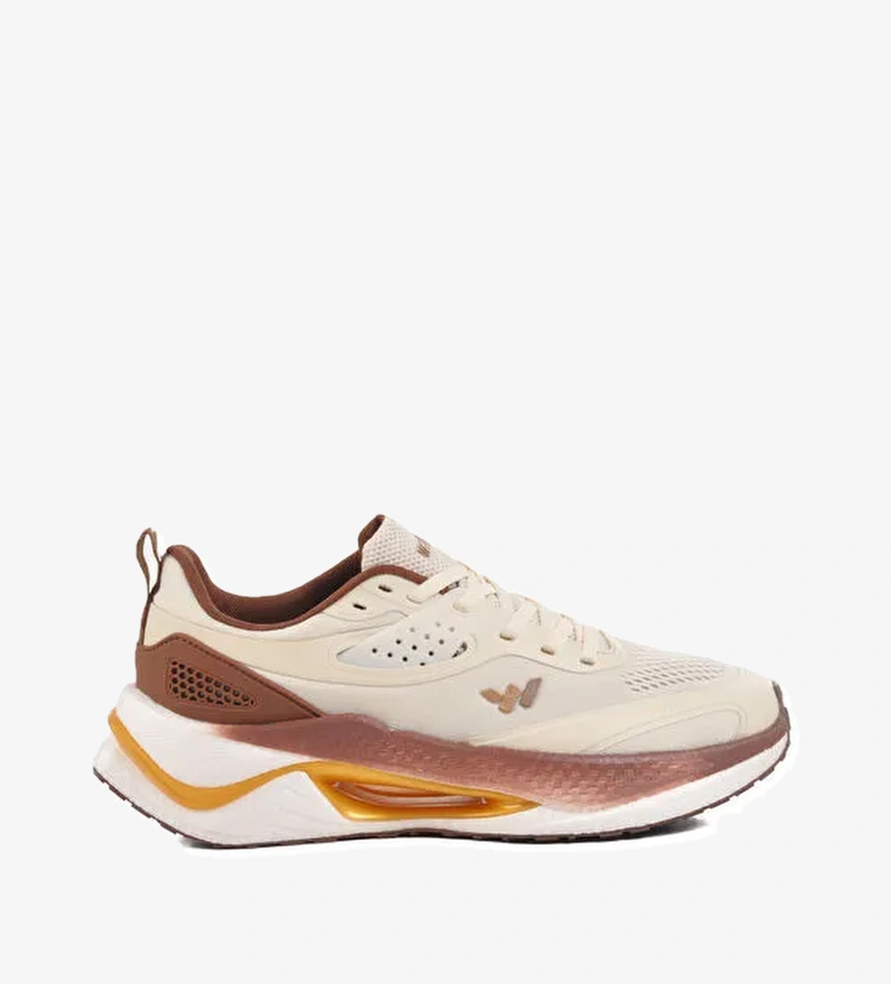 Bej Fileli Hafif Esnek Memory Foam Erkek Spor Ayakkabı Tirispol M