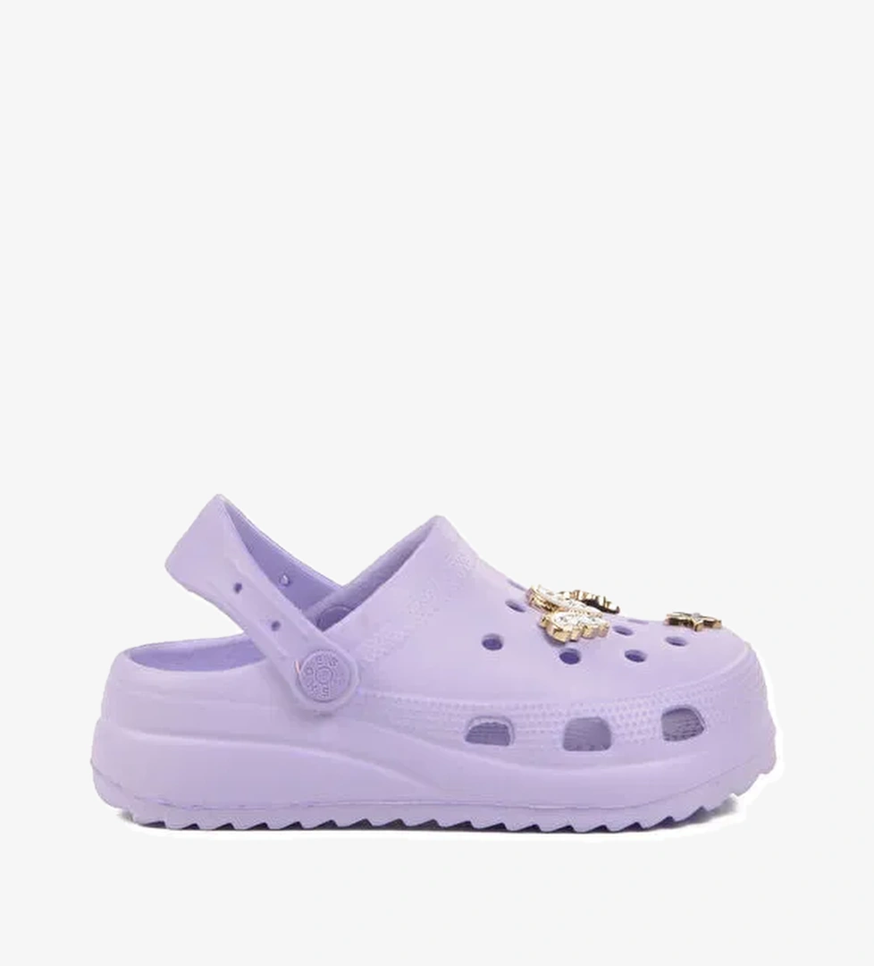 Lila Hafif Kız Çocuk Sabo Terlik 205 F