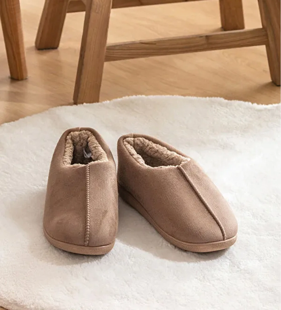 İçi Kürklü Erkek Ev Botu Panduf - Görsel 1