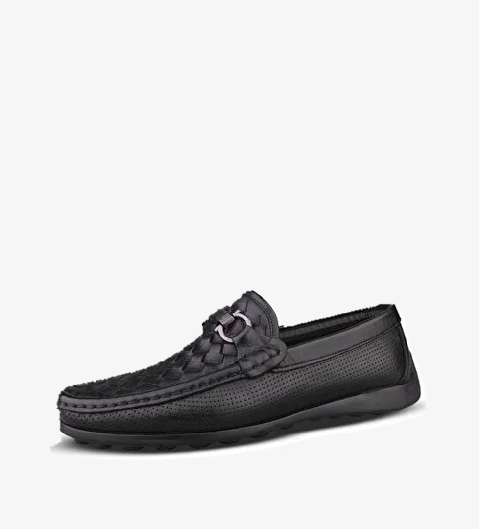 Erkek Günlük Ayakkabı - Siyah, Deri