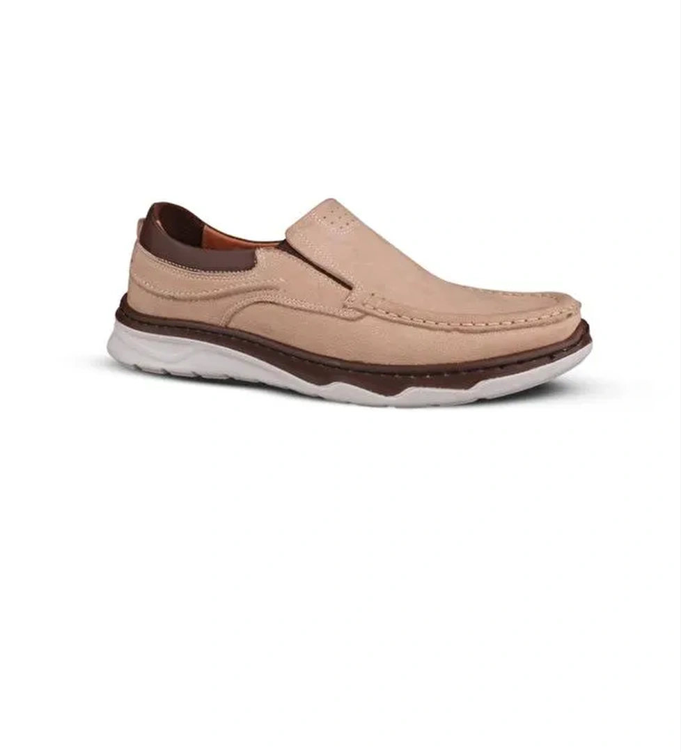 Erkek Günlük Ayakkabı - Bej, Süet