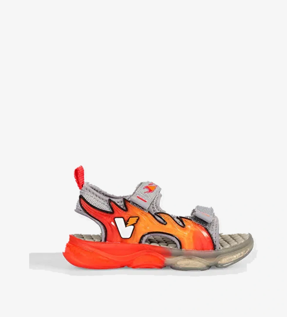 Jack Işıklı Erkek Bebek Gri Sandalet - Görsel 1