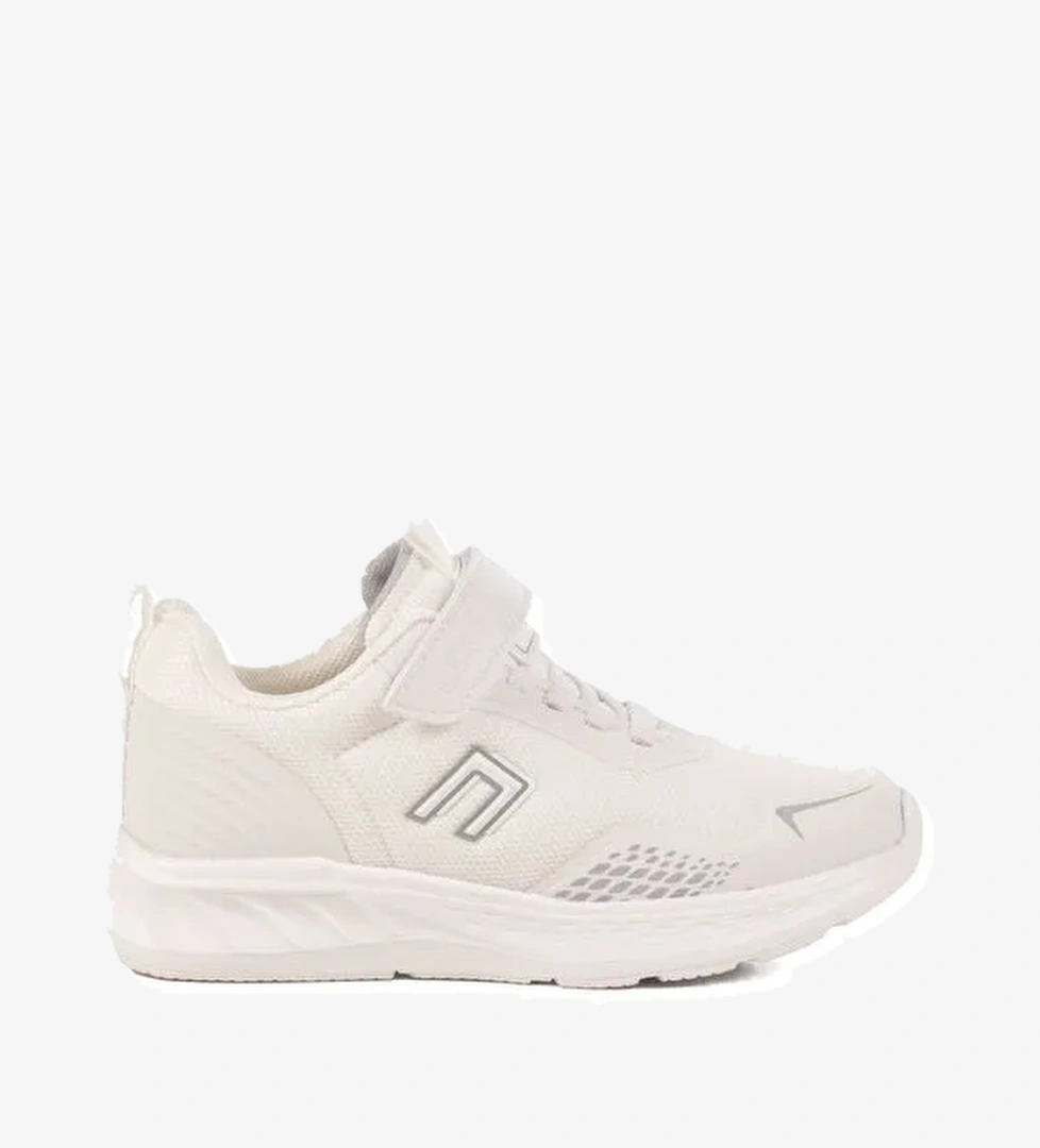 Beyaz Cırtlı Fileli Hafif Erkek Çocuk Spor Ayakkabı Rams F