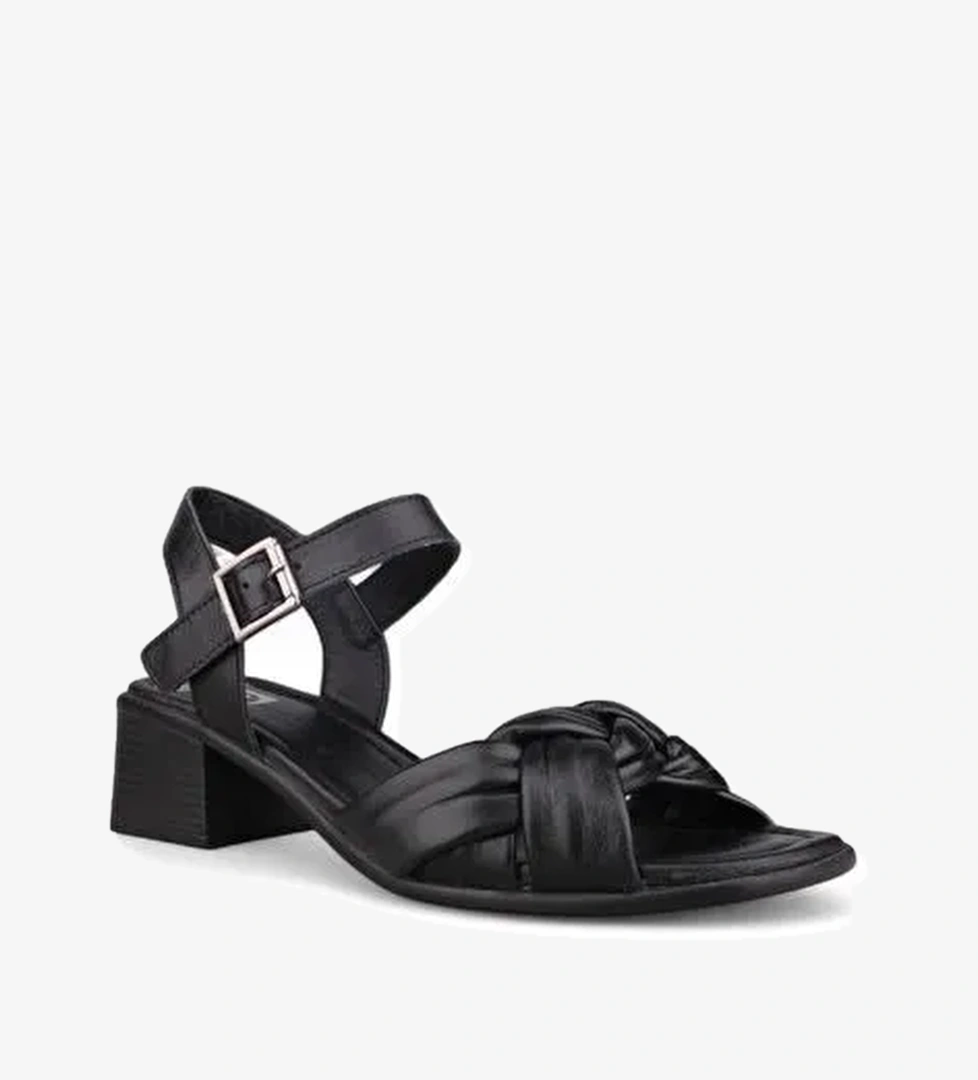 Kadın Günlük Sandalet - Siyah, Deri