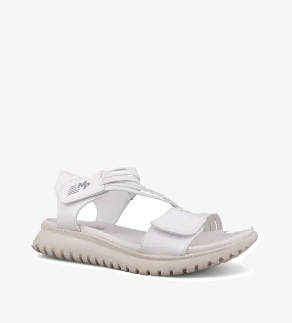 Kadın Günlük Sandalet - Beyaz, Deri