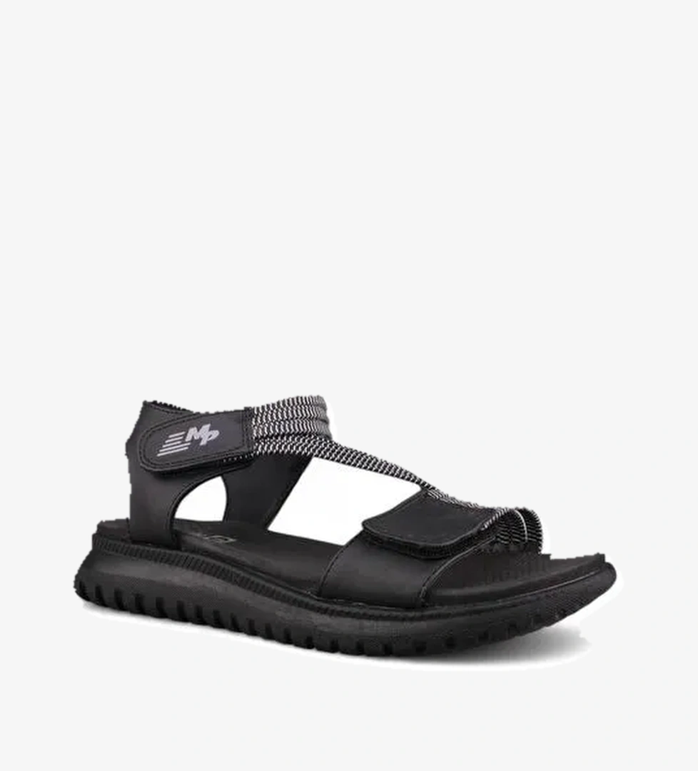 Kadın Sıyah Günlük Sandalet - Siyah, Deri - Görsel 1