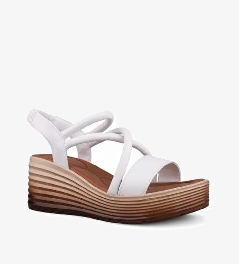 Kadın Günlük Sandalet - Beyaz, Tekstil