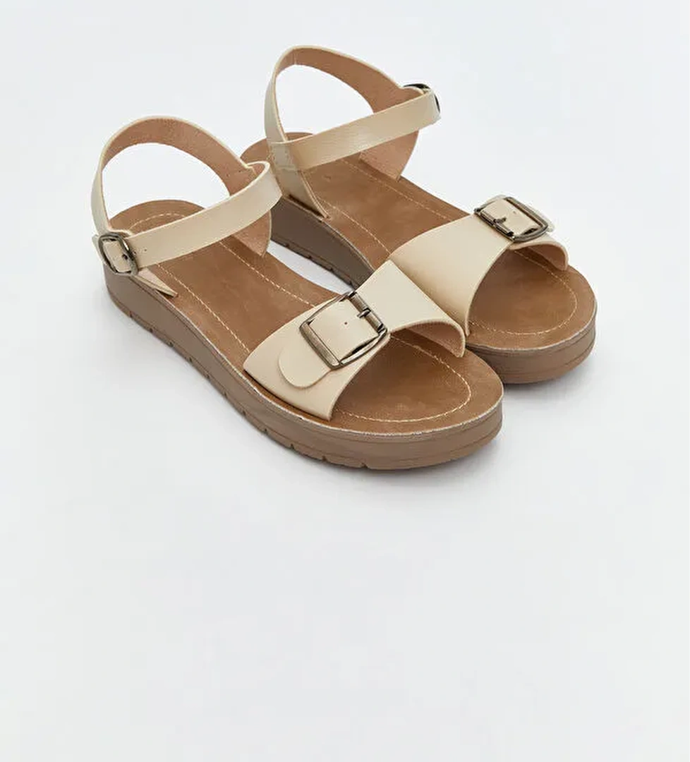 Bilekten Bağlamalı Kadın Sandalet - Görsel 1