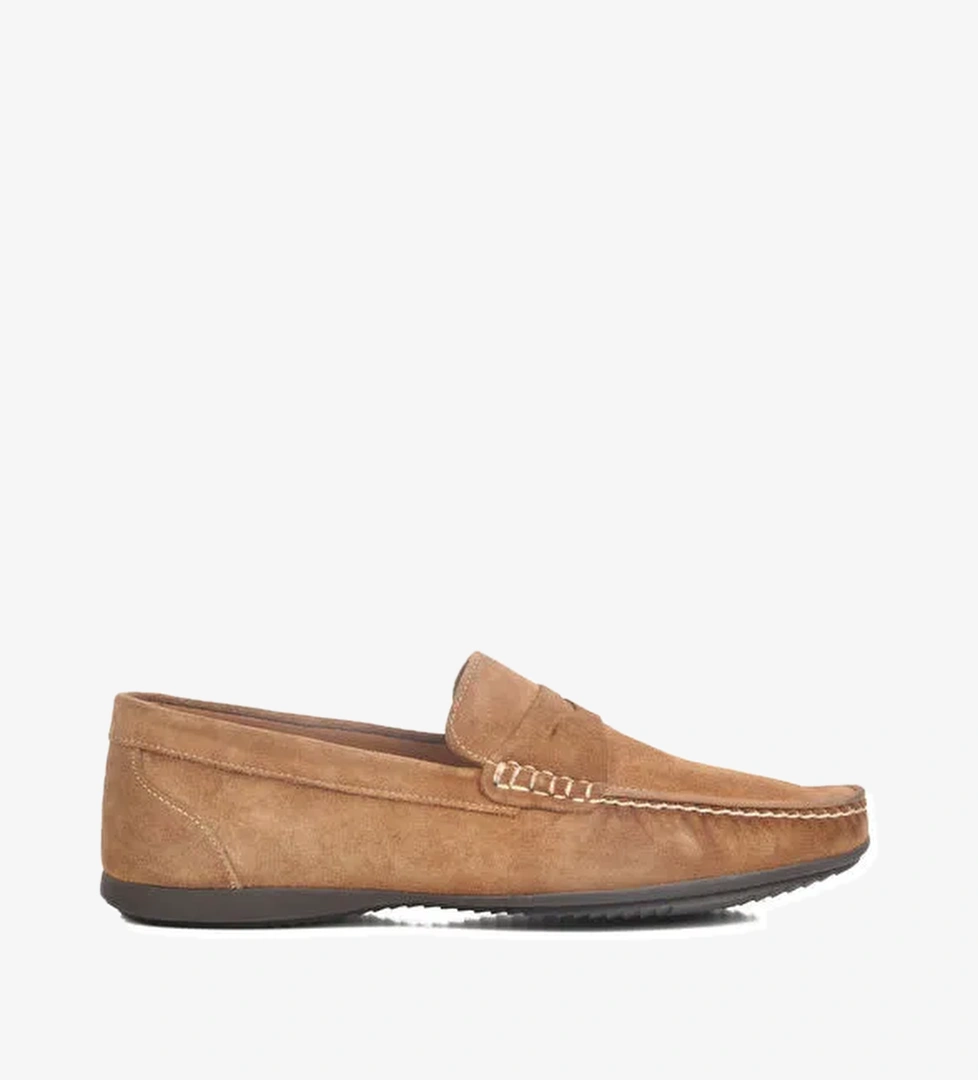 Kahve Süet Hakiki Deri Erkek Casual Ayakkabı Kazar M - Görsel 1