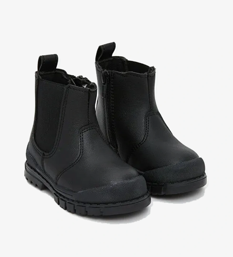 Süet Görünümlü Erkek Bebek Bot - Görsel 1