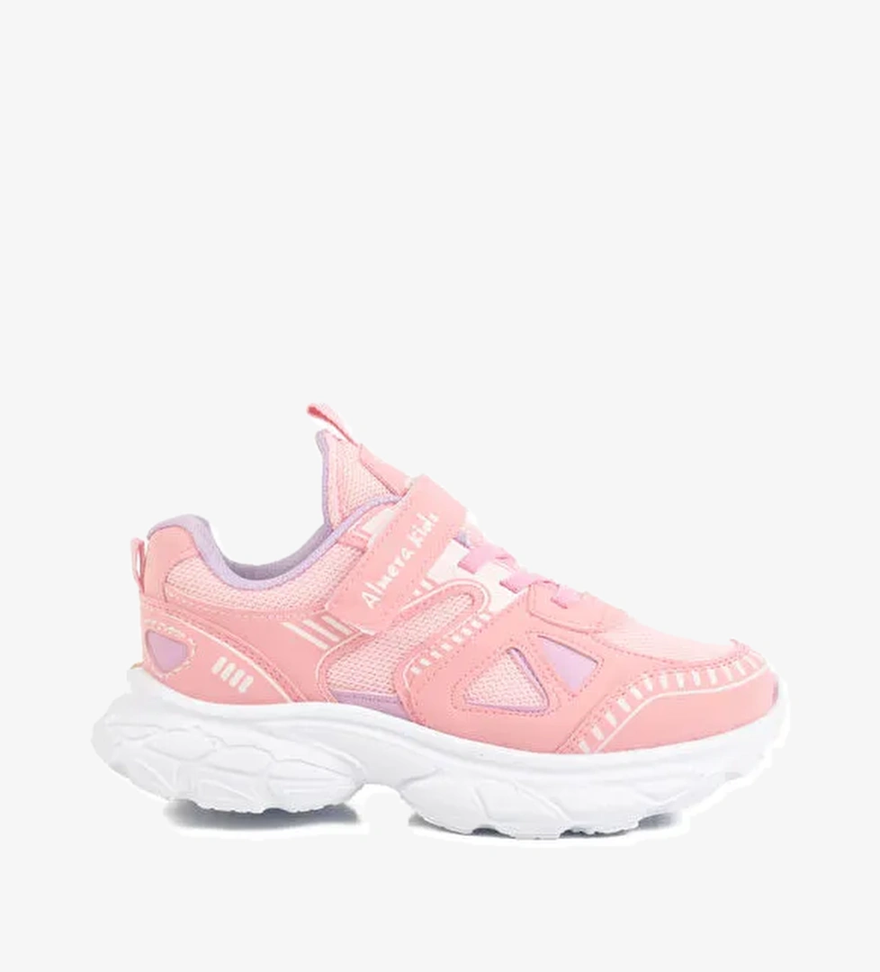 Pembe Cırtlı Fileli Kız Çocuk Spor Ayakkabı 1500 F