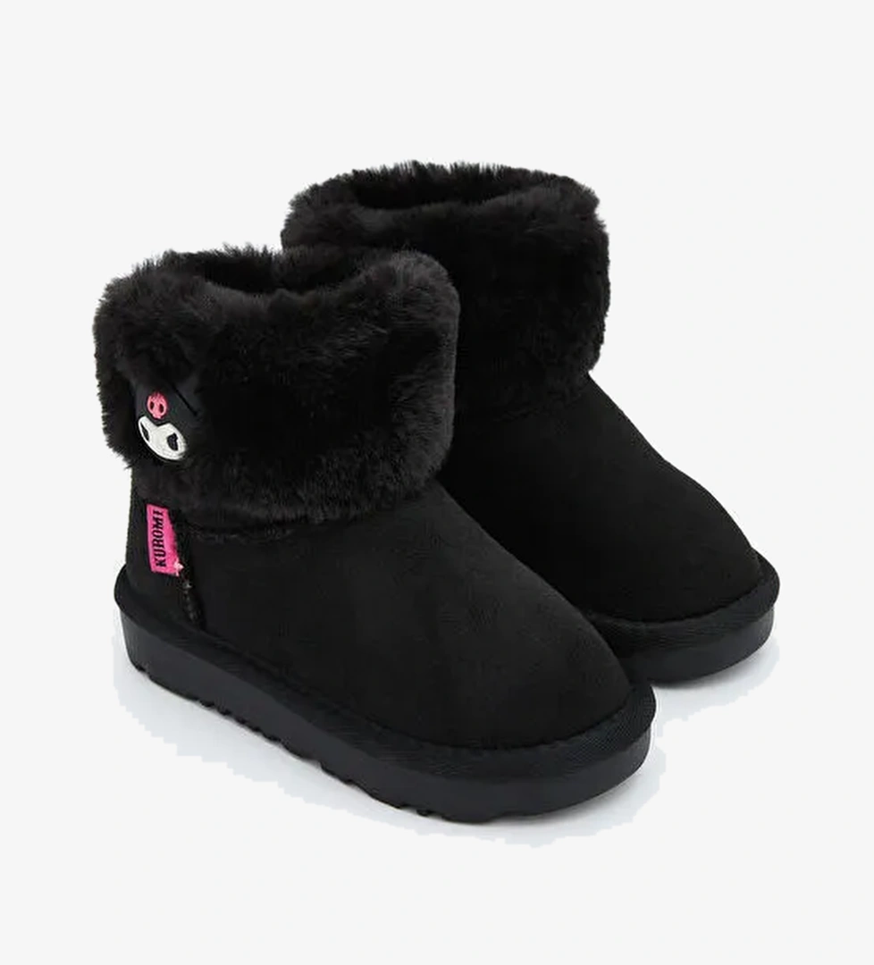 Kuromi Lisanslı Kız Çocuk Süet Bot - Görsel 1