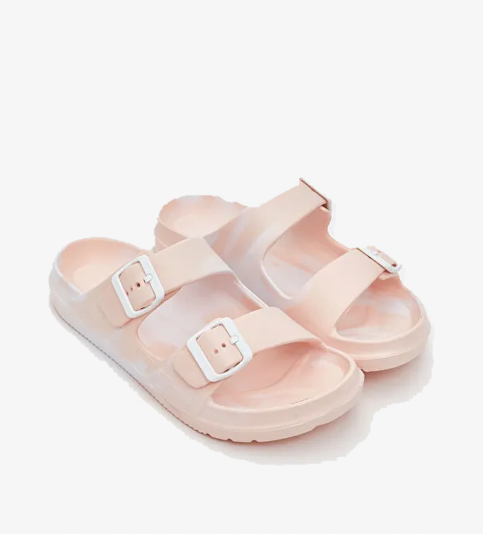 Lcw Steps Lila Lcw Steps Çift Bantlı Kadın Terlik