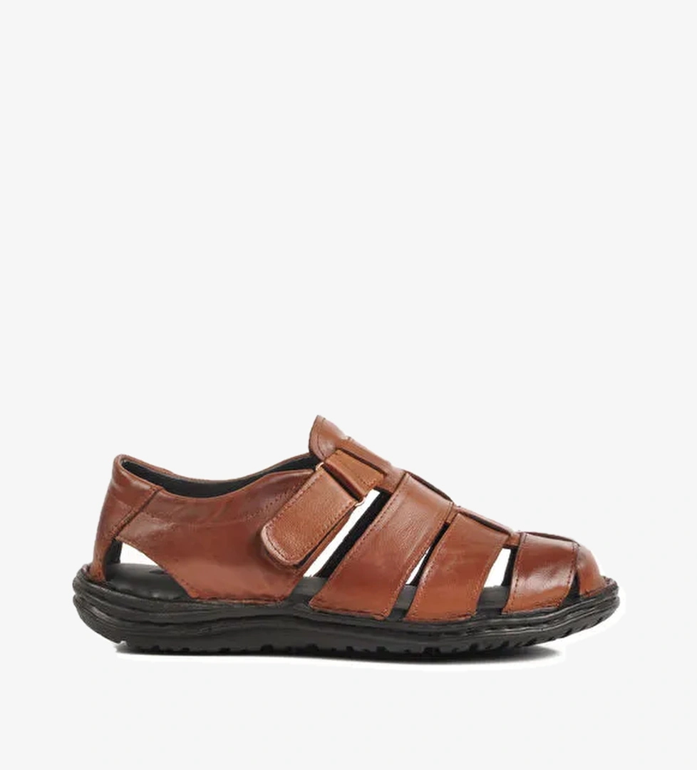 Taba Cırtlı Erkek Sandalet 476424 M - Görsel 1
