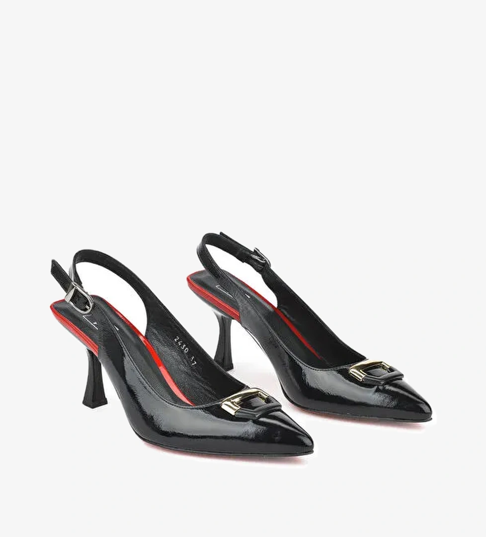 Ziya Kadın Hakiki Deri Topuklu Ayakkabı 1511030z2430 Siyah model görseli