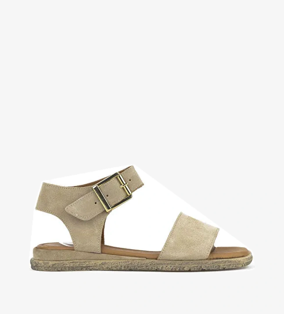 Kadın Hakiki Deri Sandalet 1511047Z713 Bej