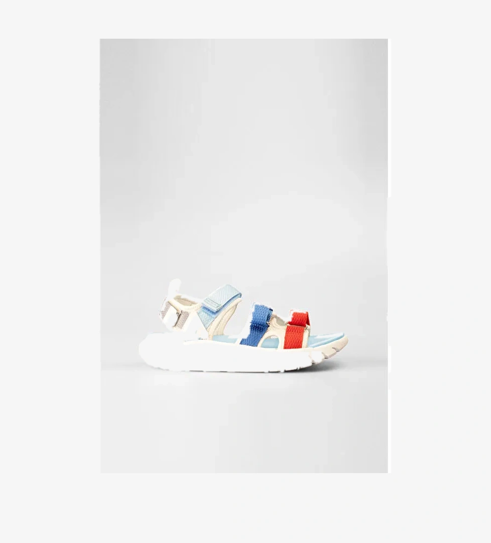 Cube Hafif Erkek Okul Öncesi Beyaz Sandalet - Görsel 1