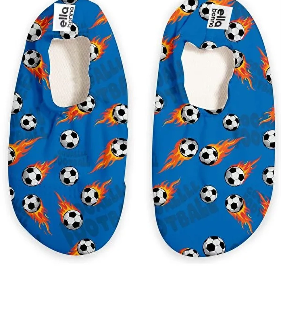 Kaydırmaz Taban, Unisex Bebek, Çocuk Deniz Ayakkabısı, Havuz Patiği, Dinozor - Görsel 1